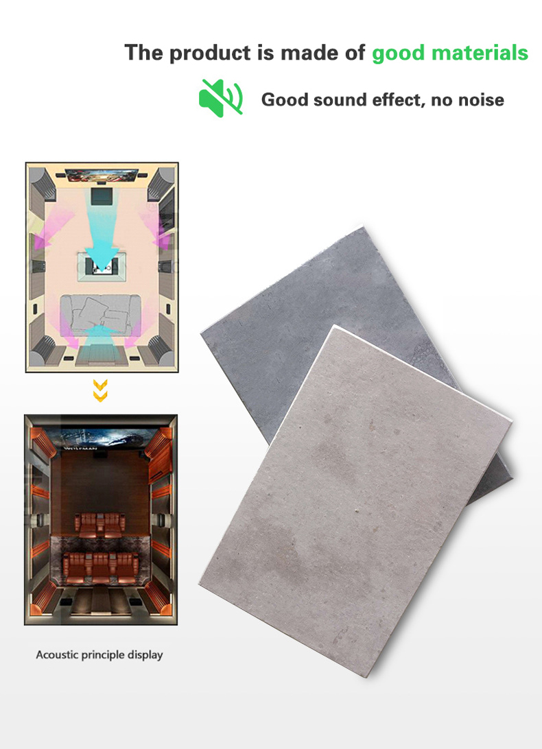 Fireproof Calcium Silicate Board Insulated Interior Wall Panel in Customized Colors