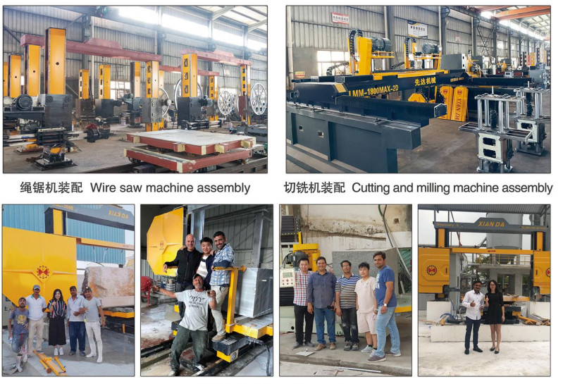 5 Axis CNC Bridge Saw Machine For Marble Kitchen Countertop With Italy Esa System Automatic Program Software Stone Cutting