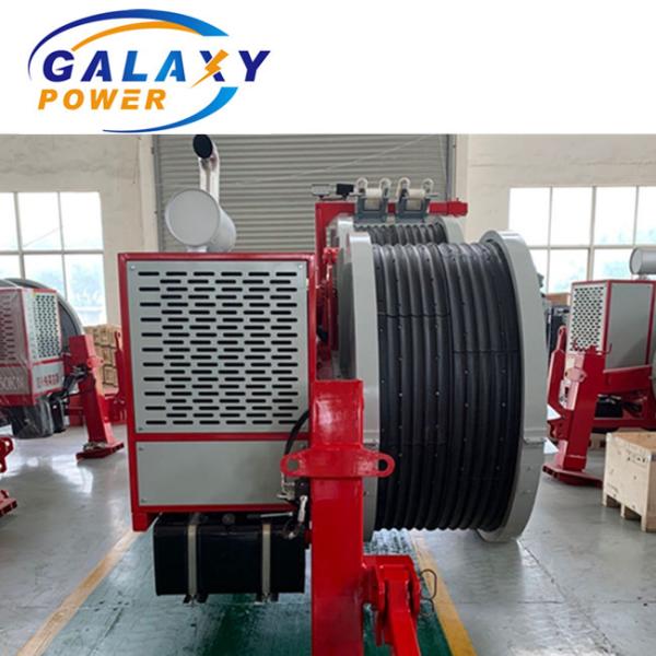 77kw(103hp) Max Tensioner 9Ton Transmission Line Stringing Equipment