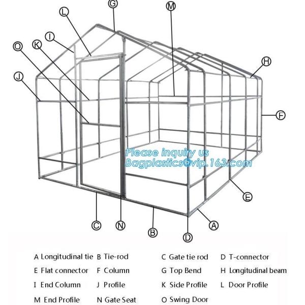 Agricultural Glass Green House for Commerical,Pop up Greenhouse Eco-friendly Fiberglass Poles Overlong Cover 98"x49"x53"