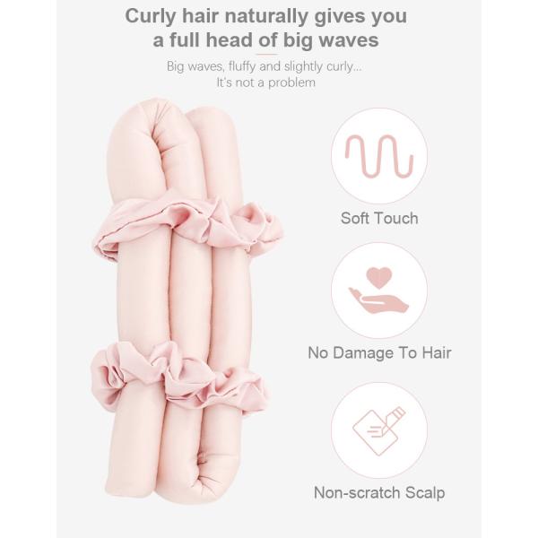 Heatless Silk Hair Curling Ribbon Flexible 100% Mulberry Silk Material