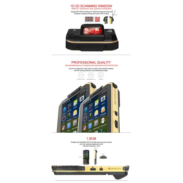 1D Android Barcode Scanners QR Code Portable Data Collector with Bluetooth 3G Wifi