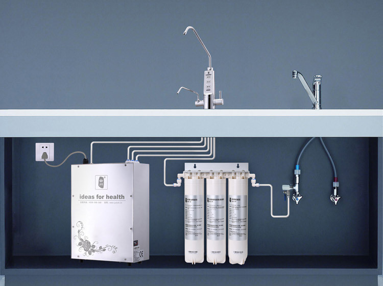 Silver color 7 plates alkaline water filter , JM - 907 water ionizer machine