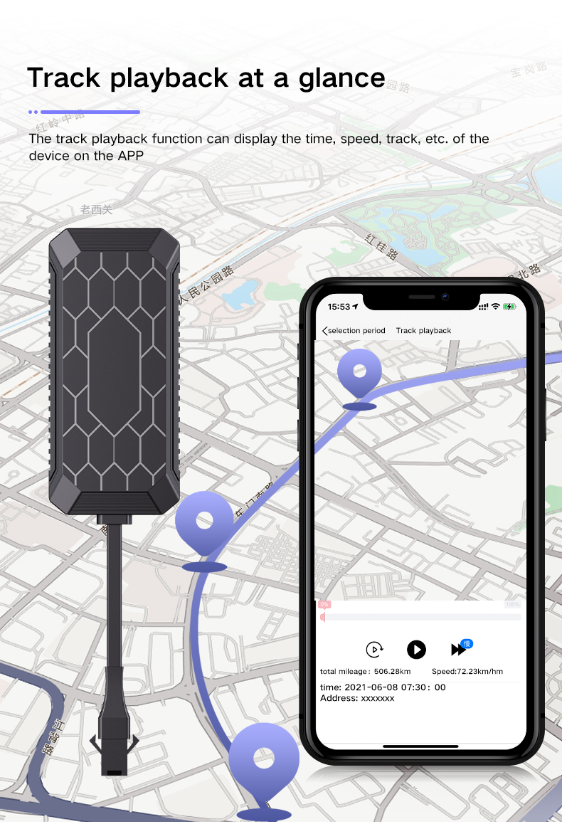 Mini Global GPS Tracker Locator Realtime Mobile App Multi-Vehicle Management Device GF09 Car Vehicle GSM Positioning