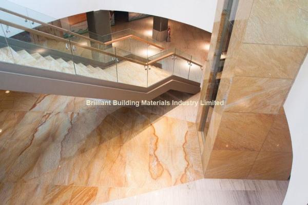 Quality Luxury Giallo Macaubas Quartzite Floor Tiles for sale