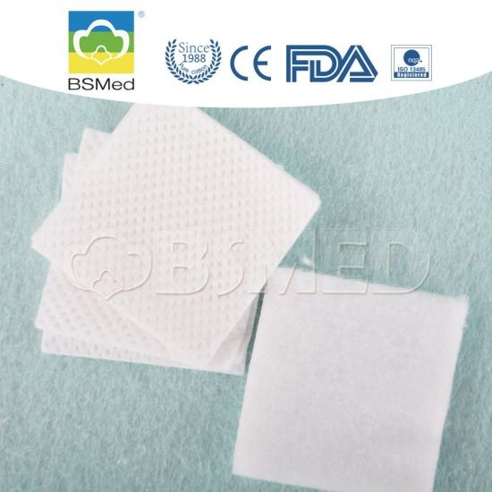 Double Sides Mesh & Embossed Cosmetic Cotton Pad For Face