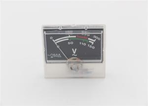 China 55*48mm Analog Panel Meter Panel Mount Analog Voltmeter 0-300V AC Voltage Range wholesale