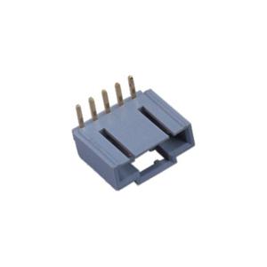 China Grey Single Wafer Wire To Board Connector Brass Pin 2.54mm Right Angle wholesale
