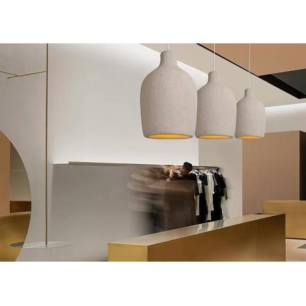 Cement and concrete and resin orange yellow handmake contemporary pendant lamp