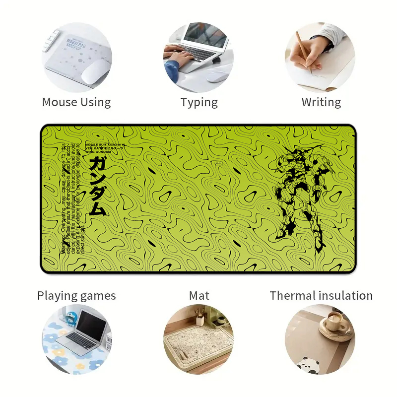 OEM Custom Logo Design Gaming Mouse Pad Mat XXL XL Large Black Rubber Square Rectangular