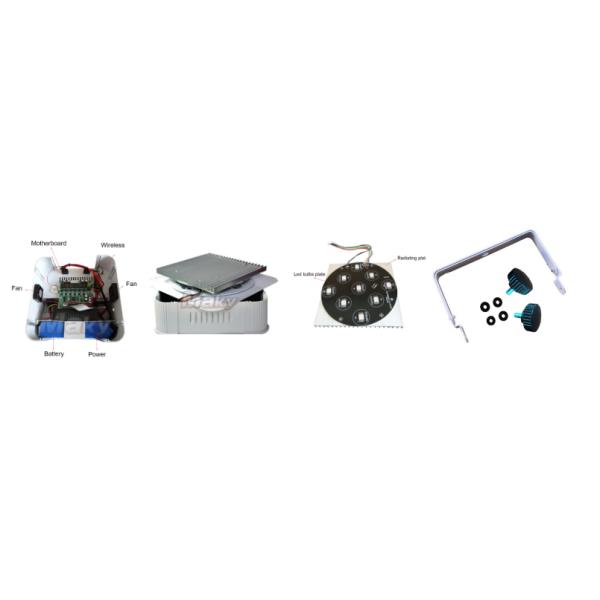 Ultra Bright Wireless Par Cans Lights , Remote Controlled Wireless Led Lights