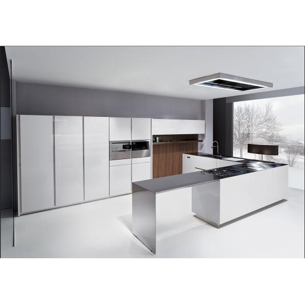 Luxury Modern Design Kitchen Cabinet With Island Kitchen And Marble Top