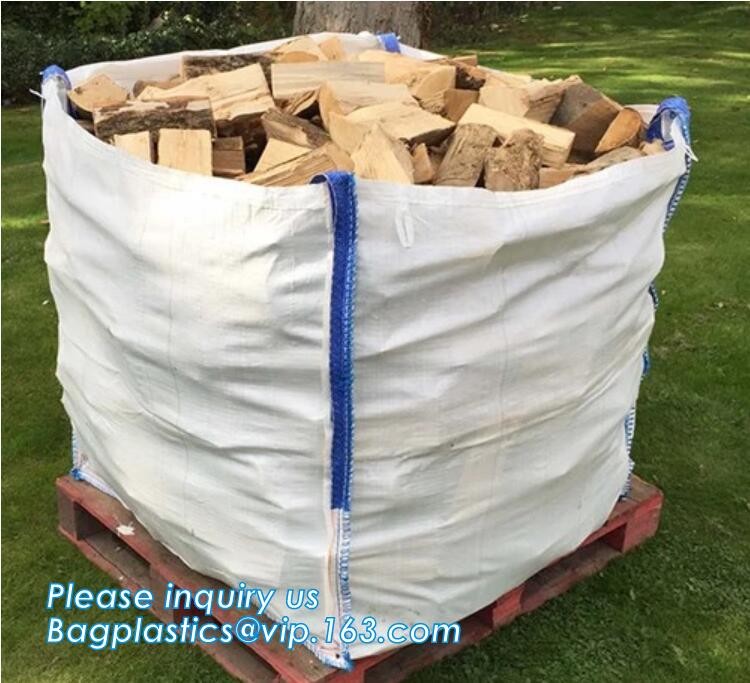 customizable PP u-panel baffle big bag /coated white woven PP jumbo bag/ventilated 4 panel baffle bag/all colors availab