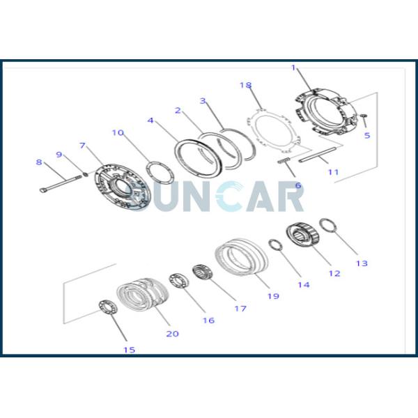 155-15-12820 1551512820 Gearbox Seal Ring Fits KOMATSU D155A-1 D155A-2