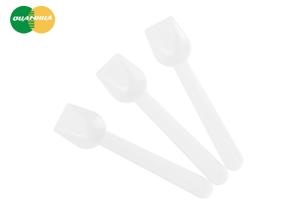 Curved Alcas PLA Disposable Ice Cream Spoon Custom Logo