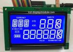 STN 7 Segment LCD Panel Screen White LED Chip PCB Board ISO14001 Approved