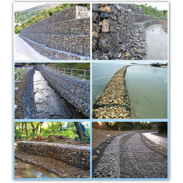 Galvanized 4mm Gabion Fence System Stainless Steel Wire Welded Gabion Wall