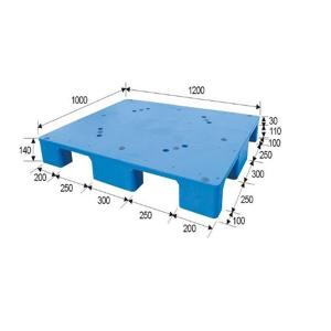 China Single Side Nestable Plastic Pallet 120*120cm Polyethylene Plastic Skids wholesale