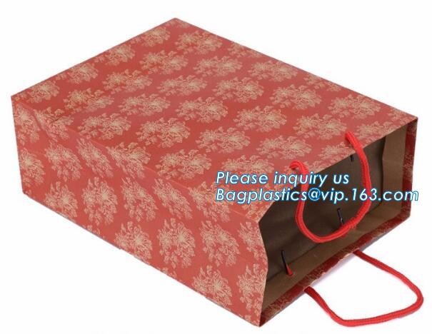 Custom paper bag with handle coated white paper bag printing pattern flower carrier bag,Flower carrier paper bags with d