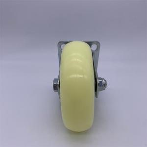 White Swivel Nylon Wheels Large Load Capacity 4 Inch