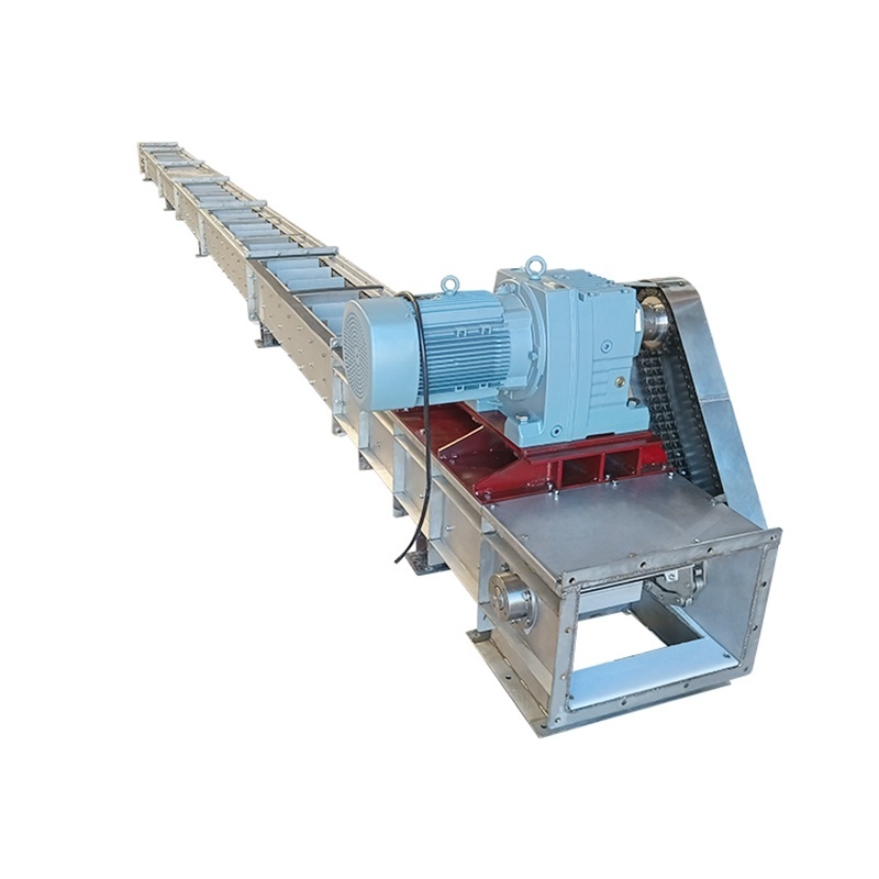 Factory Custom Large Capacity Sawdust Chain Drag Scraper Conveyor for Industry