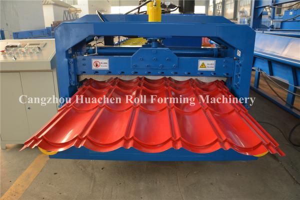 Fully Automatic Glazed Tile Roll Forming Machine Single Roofing Panel Glazed Tile Press Machine