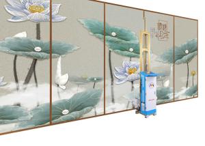 Water Based Ink Digital Wall Printing Machine With Movable Wheels