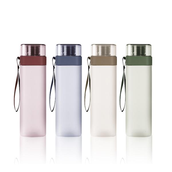 Sample Provided 700ml Capacity Custom Logo Square Water Bottle for Student Sports