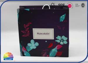 China CMYK Gold Stamping Printed Gift Paper Shopping Bags Luxury With Custom Logo wholesale