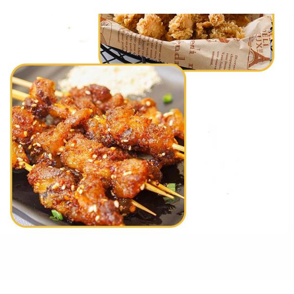 Fried Chicken Sandwich Burger Chocolate Wrapping Paper Kraft PE Coated