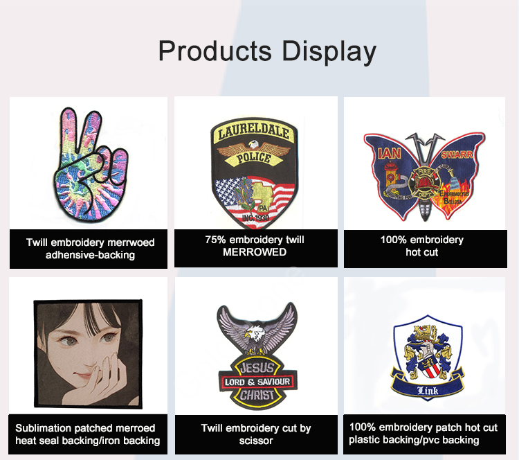 High Quality Cheap Custom Iron On Jean Jacket large Embroidery Patches lion Patches Embroidery