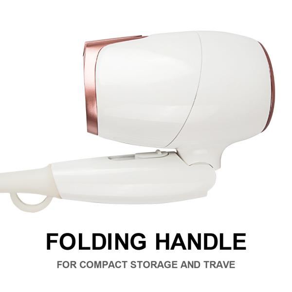 Folding Mini Portable Hair Dryer For Travel 1000W CE Certificated