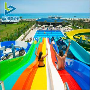 China Water Playground Amusement Multi-Player Racing Water Park Equipment Slides wholesale
