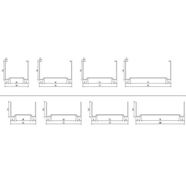 2 In 1 C / U Stud Roll Forming Machine For Light Weight Steel Truss