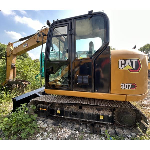 CAT307E Used CAT Excavators 0.33m3 Bucket 7240mm Height