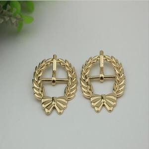 China Custom hardware accessories 22 mm gold lace butterfly shape pin belt buckle for handbag clothing accessories wholesale
