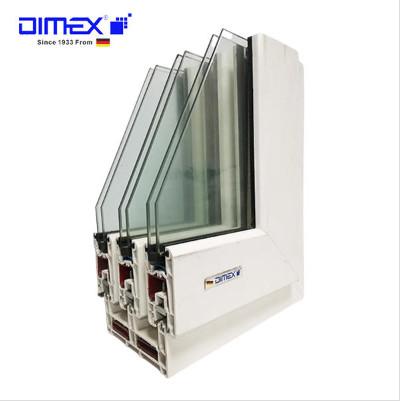 Quality Sliding UPVC Window Door Profiles Dimex Lotus Series L108 for sale