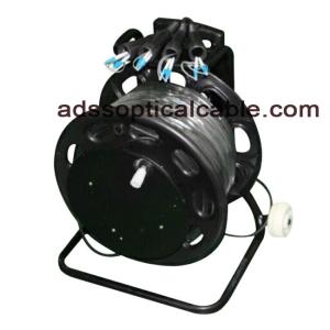 Military Ruggedized Tactical Fiber Optic Cable SM MM With Tight Buffer Coning