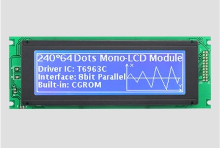 240*64 Graphic Dot Matrix LCD Module Monochrome Screen Parallel 5v/3.3v Control IC T6963