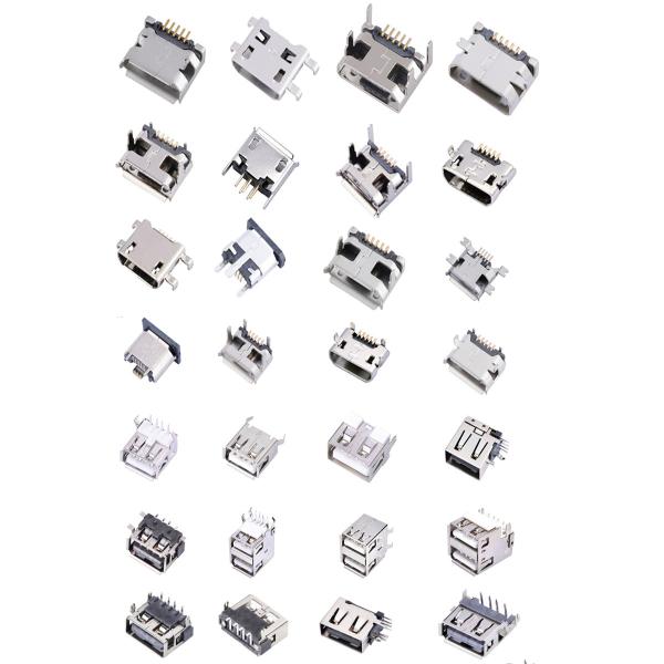 micro usb 2.0 type 5 position female vertical surface mount smd smt type