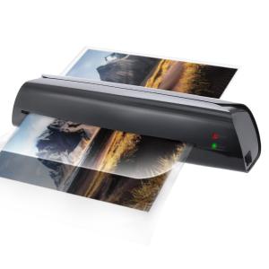 Black A4 Laminator For Photo LM2008 Document Paper Menu Laminating Device With Release
