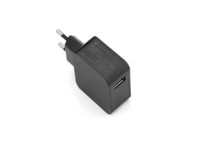 China Black ABS Wall Mount Power Adapter 100-240V Input Voltage 1A Output Current wholesale