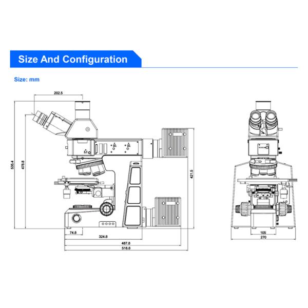 BD DIC Semi APO Polarizing Dark Field Upright Metallurgical Microscope