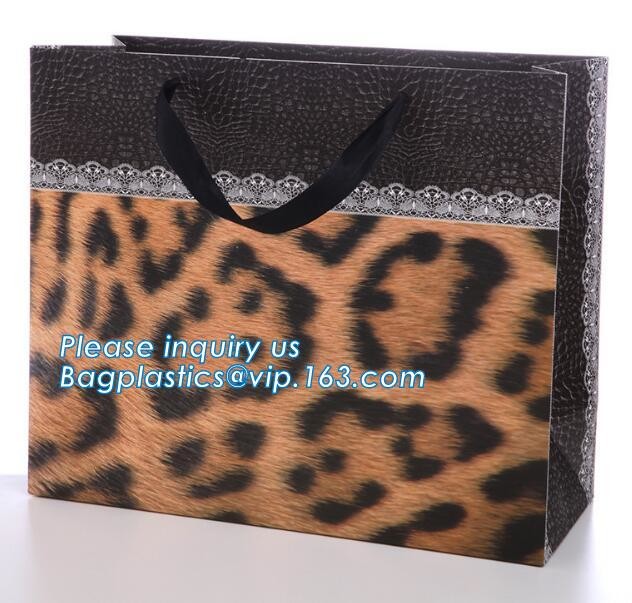 Custom paper bag with handle coated white paper bag printing pattern flower carrier bag,Flower carrier paper bags with d