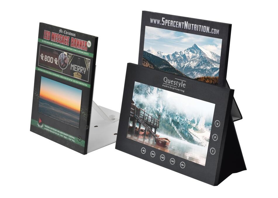 Custom print design 7/10 inch LCD POS video display LCD POS digital signage for retails