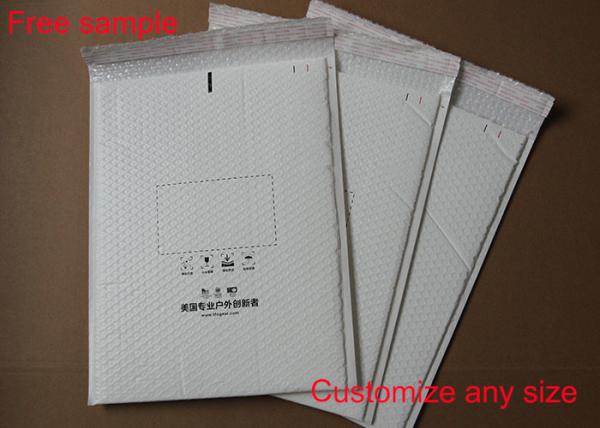 Quality Shock Resistant Poly Bubble Mailers , Bubble Mailer Envelope With White Color for sale