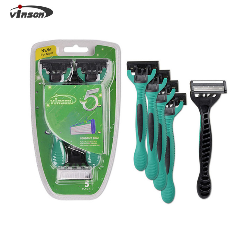 Shaving Razor 6 Blades Long Disposable Tools Razor for Men