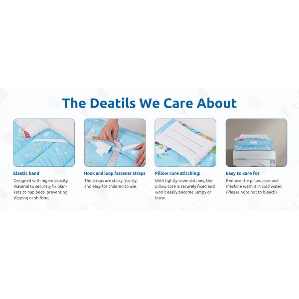 Comfortable Nap Mats For Preschool Convenient With Breathable Fabric