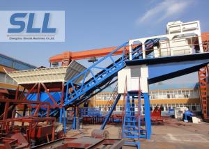 Commercial Mobile Concrete Batching Plant High Performance Simple Operation