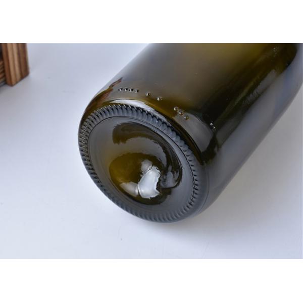 wholesale frosted flint glass customized wine bottles